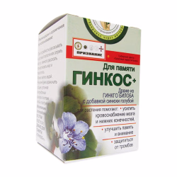 Гинкос – гинкго билоба с синюхой голубой