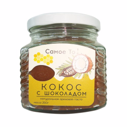 Паста-урбеч из мякоти кокоса с шоколадом