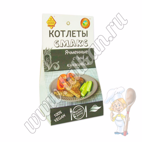 Котлеты ячменные с чиа и кунжутом Смакс
