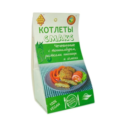 Котлеты чечевичные с топинамбуром Смакс