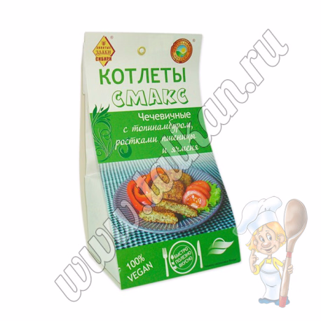 Котлеты чечевичные с топинамбуром Смакс