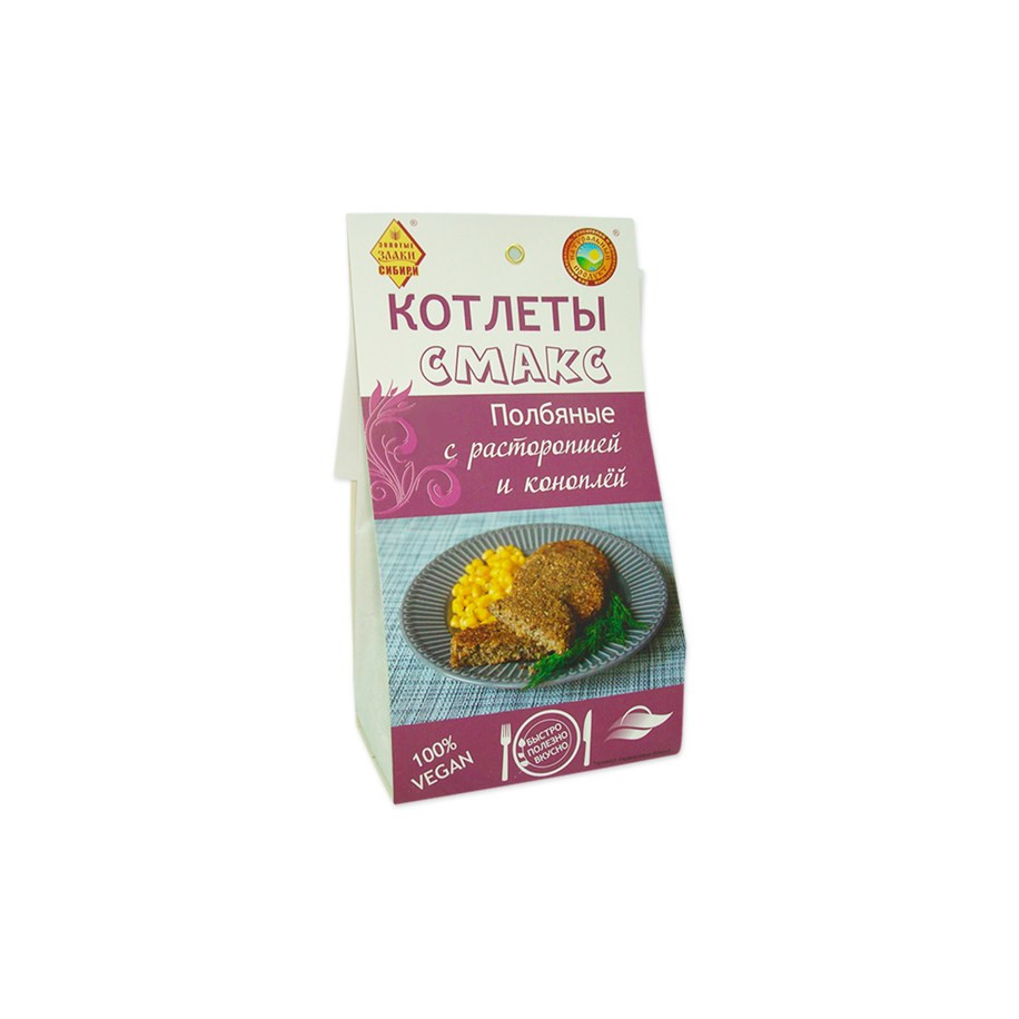 Котлеты полбяные с расторопшей и коноплей Смакс