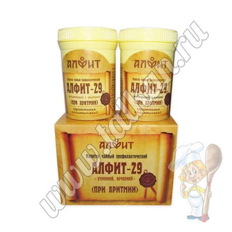 Алфит-29, при аритмии