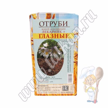 Отруби живой консервации ЛЕКАРНИК, глазные